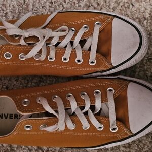 Converse Orange Low-Top Sneakers